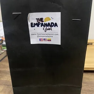How the empanadas come when you order to go