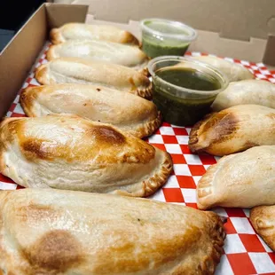 a box of empanadas
