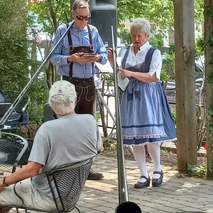 Swiss Alp Horn players