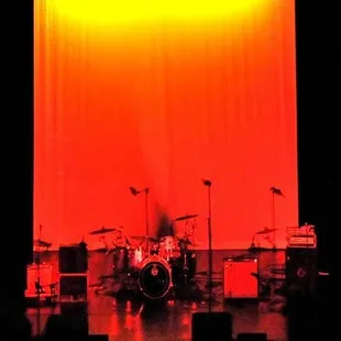 Stage set for a concert