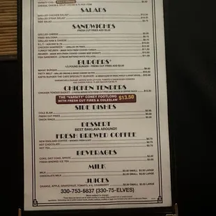 Their updated menu (as of 9-14-24)