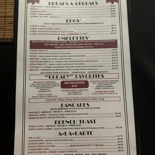 Their updated menu (as of 9-14-24)