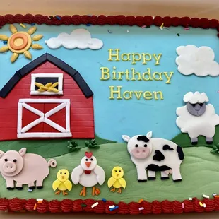 Awesome cake for our daughter.