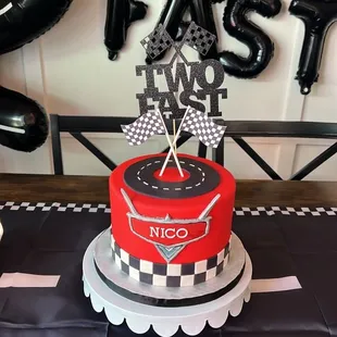 Cars theme cake!