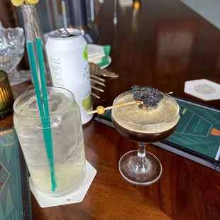 Coconut water + espresso martini