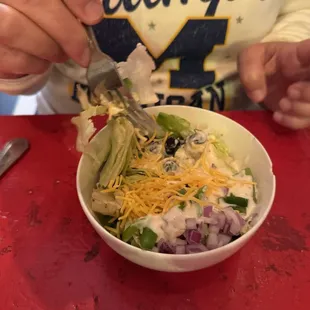 Half salad