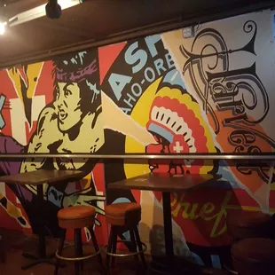 Englewood Tavern, mural by Faim Worldwide