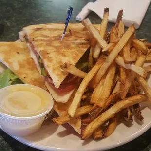 Italian Panini. $6.99 and fresh cut fries. Yummmm.