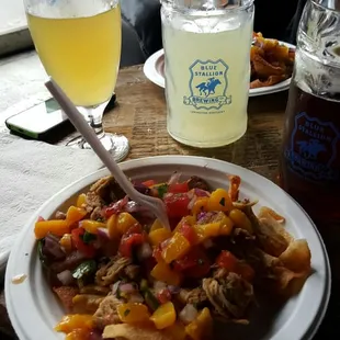 Peach nachoes