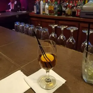Single shot of Crown Royal. Prepared Neat