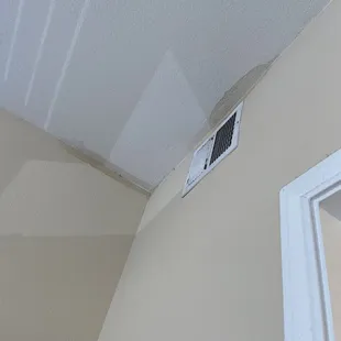 mold and leak in bedroom