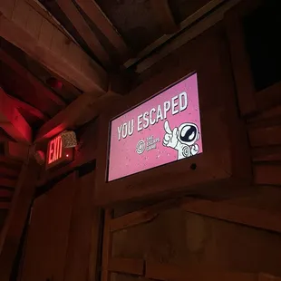 When we finished Gold Rush this sign popped up