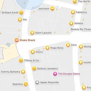 Map location vs actual location.
