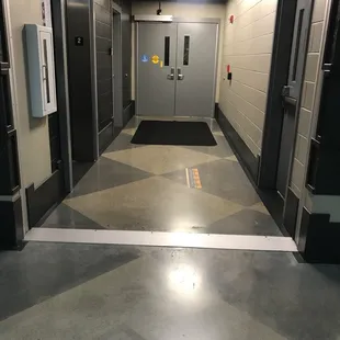 To the parking garage