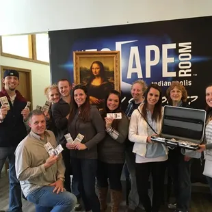 Escaped with the Mona Lisa in record time!