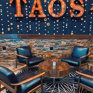 several chairs and a table