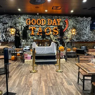 the interior of the restaurant