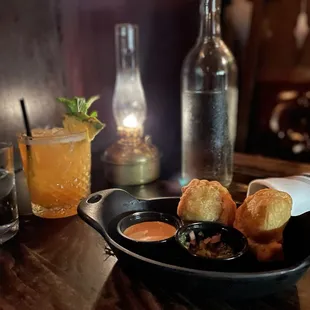 Beef Empanadas and the Cowboy Tears cocktail