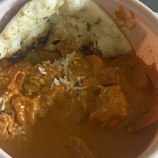 Tikka Masala shrimp