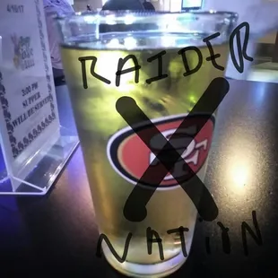 The horror of having to drink out of this as a Raider fan lol