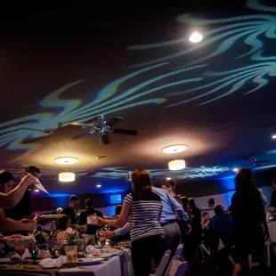 interior, sushi and sashimi