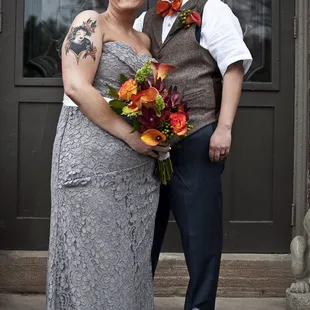 Out front of the Estate.