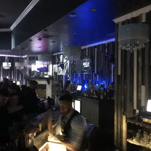 Long wrap around Bar area of the Estate night club and event venue, downtown St. Pete