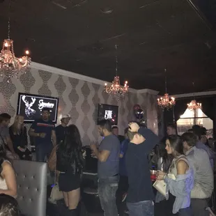 Vip back area of the Estate night club and event venue, downtown St. Pete