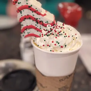 Christmas Tree coffee drink