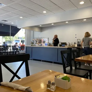 Interior - lots of safe space between tables