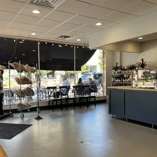 the interior of the restaurant