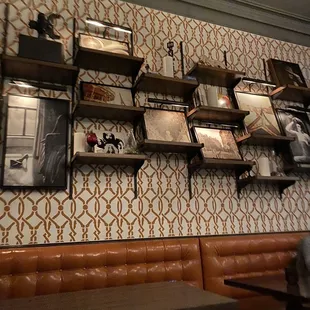 a man sitting at a table in a restaurant