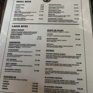 Here&apos;s the current prices. No ribeye. It&apos;s a petite filet mignon now and more expensive.