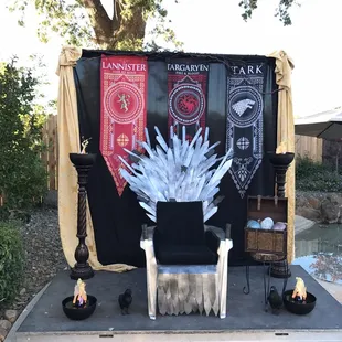They did a great job on this stage and backdrop for us to put our &quot;throne&quot; on.