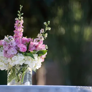 Adina made sure I wasn't forgetting the gorgeous center pieces !