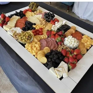 Fruit and goodie tray for catering