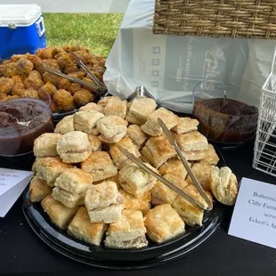 Country ham and biscuits