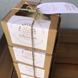 Another delivery from The Excellent Cheesecake (4 mini) - thanks Akilah!