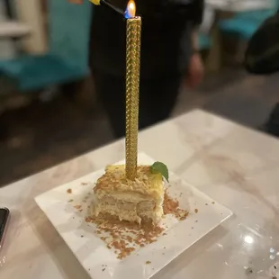 Birthday tiramisu