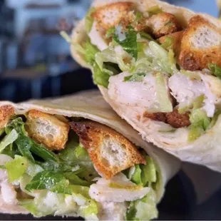 chicken caesar wrap