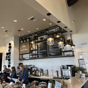 customers at the counter