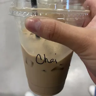 iced chai latte
