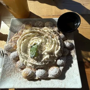 Cinnamon roll waffle