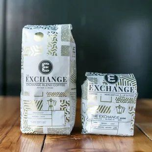Exchange Blend coffee available to purchase in half or whole pound!
