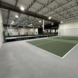 Pickleball courts - 3 on one side and 3 on the other side