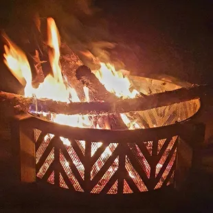 Nothing beats home delivery when the campfire is going. Mmmmm.