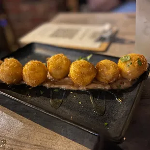 Goat cheese fritters