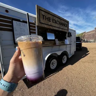 Blueberry cobbler latte