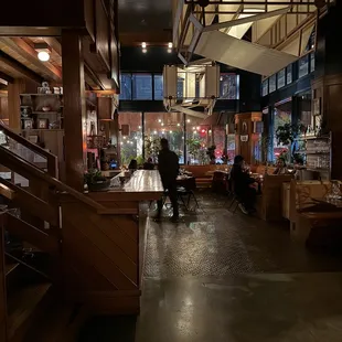 the interior of the exchange restaurant