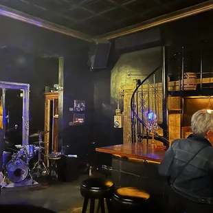 a man sitting at a bar